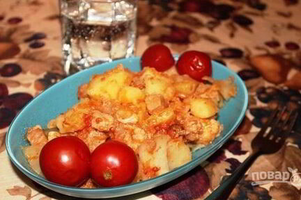 Картофель с мясом