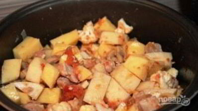 картофель с мясом