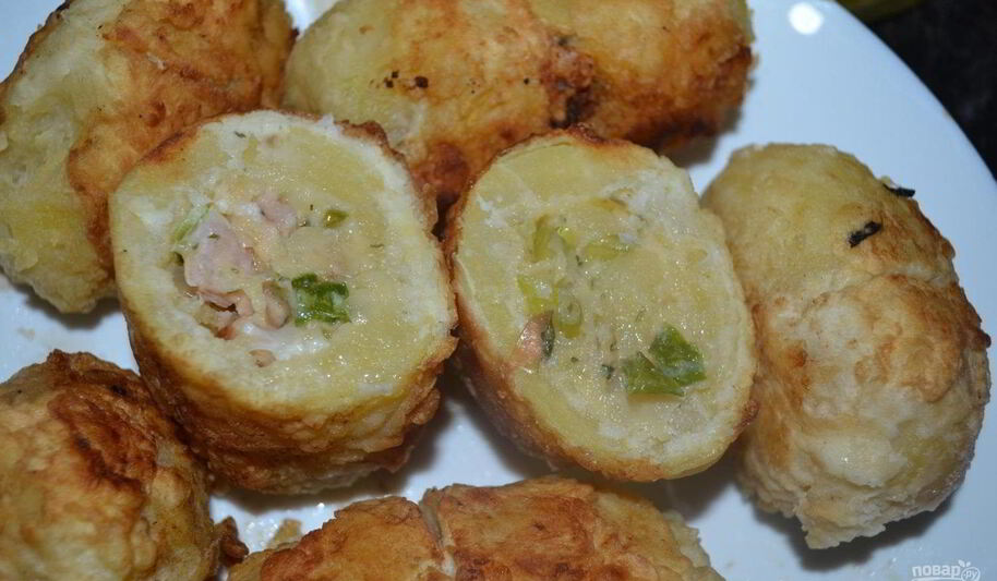 Рецепт картофеля с начинкой