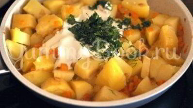 картофель в сметане