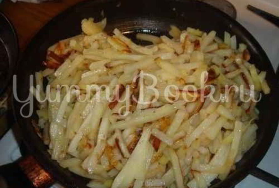 Картофель жареный с помидорами