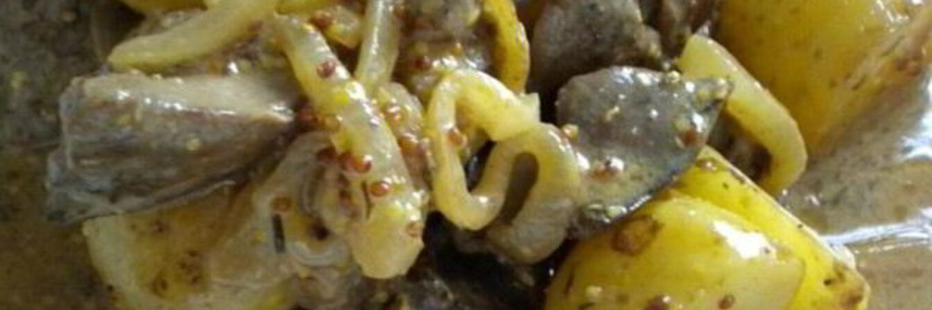 Картошка с печенью в мультиварке