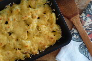 Отварной картофель в сметане