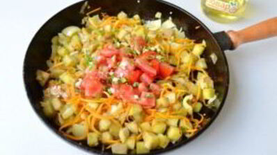 рис с баклажанами и сладким перцем