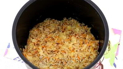 рис с капустой в мультиварке