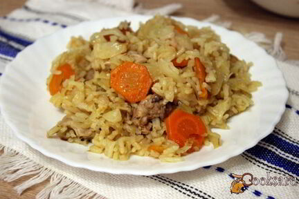 Рис с курицей и овощами