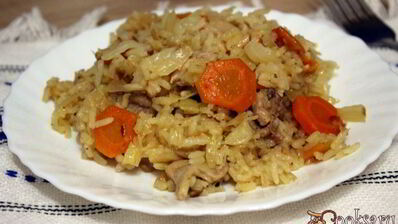 рис с курицей и овощами