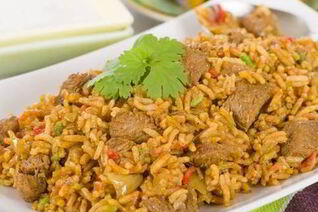 Рис с мясом ягненка по-арабски