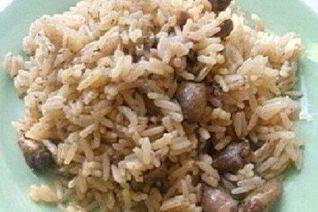 Рис с сердечками в рукаве