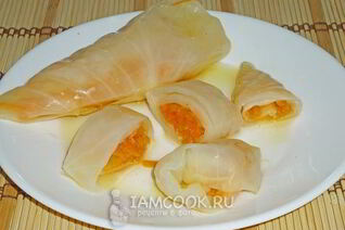 Квашеные голубцы с морковью