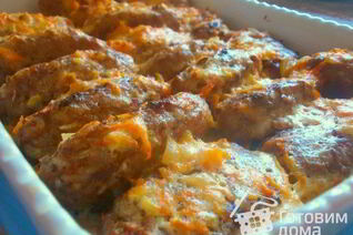 Ленивые голубцы под сметанным соусом