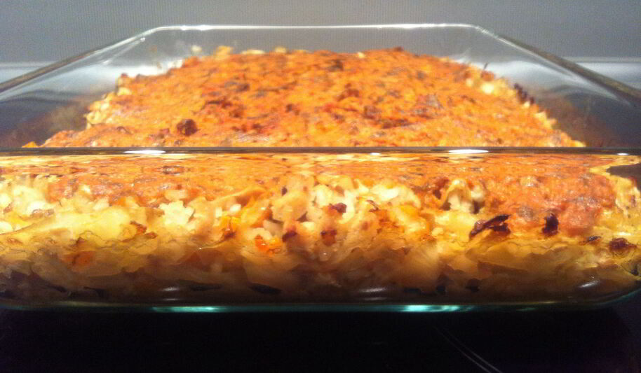 Рецепт ленивых голубцов с томатным соусом