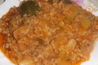 Перцы с кабачком Ленивые голубцы