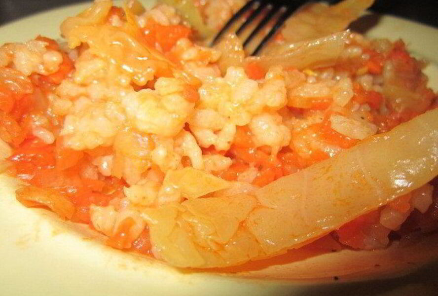 Постные ленивые голубцы