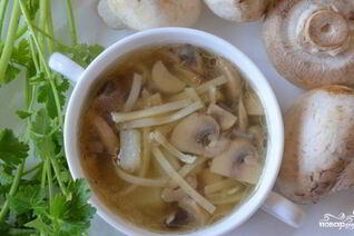 Грибная лапша