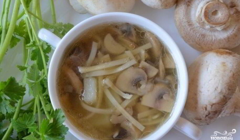 Рецепт грибной лапши