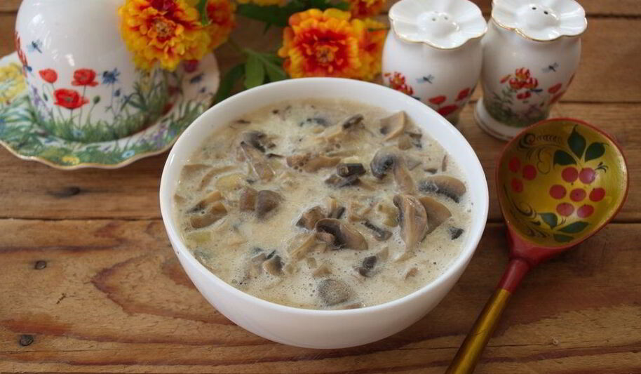 Рецепт грибов под соусом
