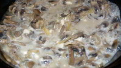 грибы под соусом