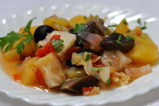 Грибы тушеные с овощами