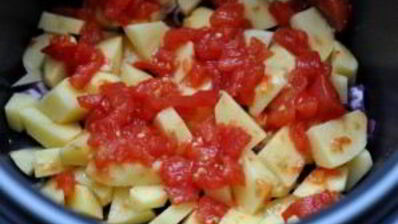 грибы тушеные с овощами