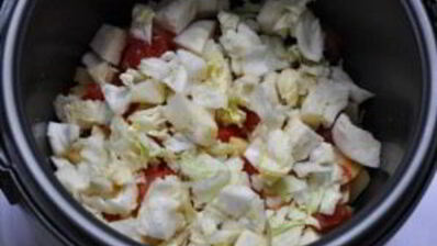 грибы тушеные с овощами