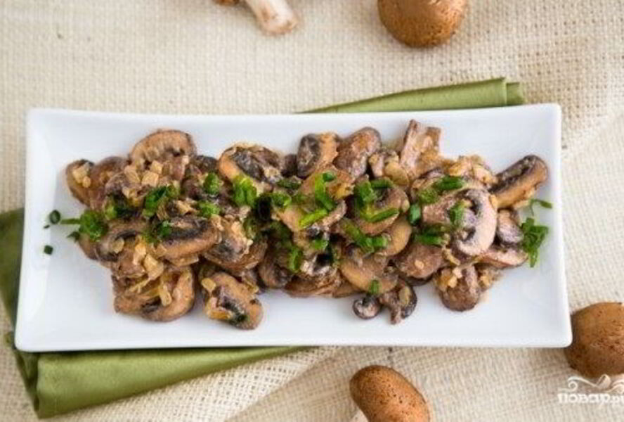 Грибы, жареные с майонезом