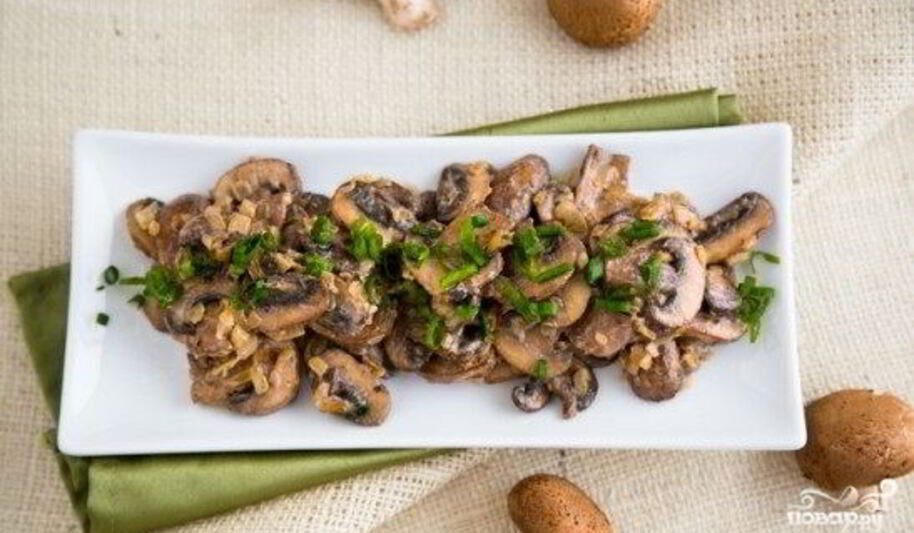 Рецепт грибов, жареных с майонезом