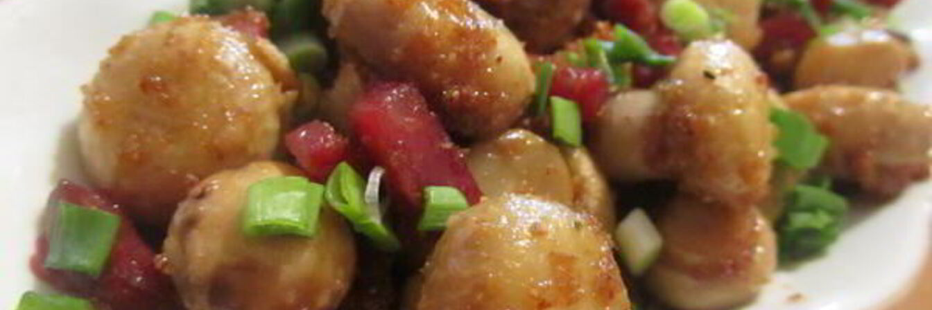 Шампиньоны с чесноком