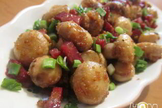 Шампиньоны с чесноком