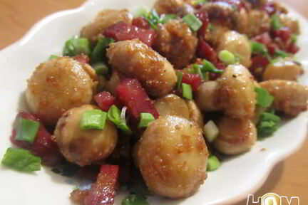 Шампиньоны с чесноком