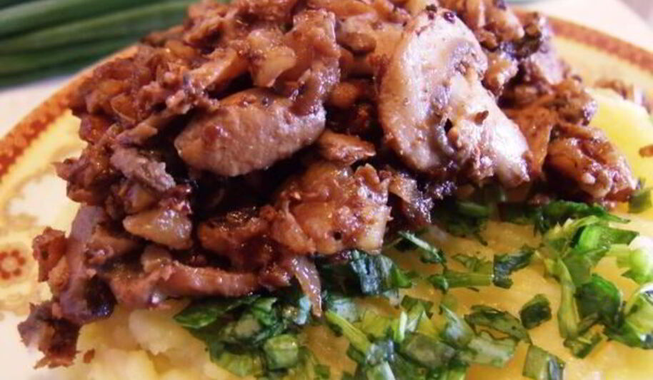 Рецепт шампиньонов с грецкими орехами