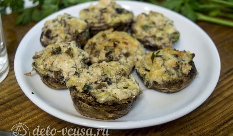 Рецепт шампиньонов с креветками