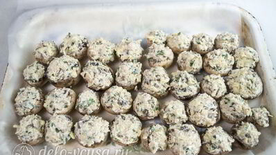 шампиньоны с креветками