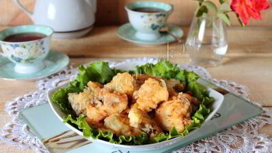 шампиньоны в кляре