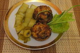 Шампиньоны, запеченные с сыром