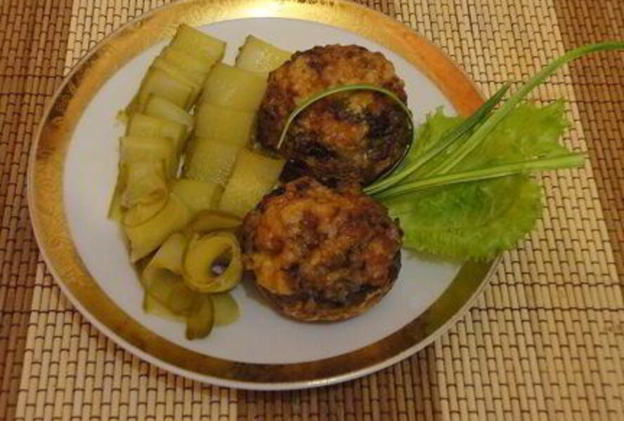 Шампиньоны, запеченные с сыром