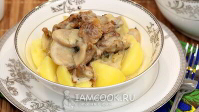 тушеные грибы в мультиварке