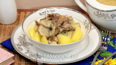 тушеные грибы в мультиварке