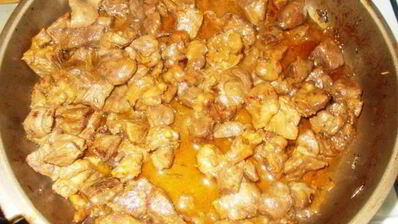 гуляш из барашка под апельсиновым соусом