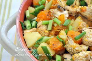 Гуляш с тыквой и индейкой