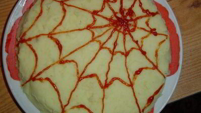 картофельное пюре паучки