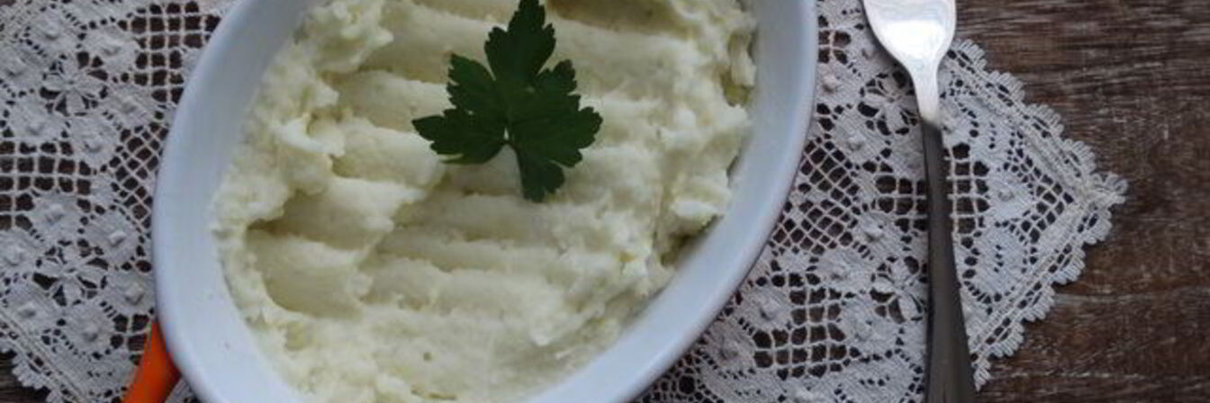 Картофельное пюре с чесноком