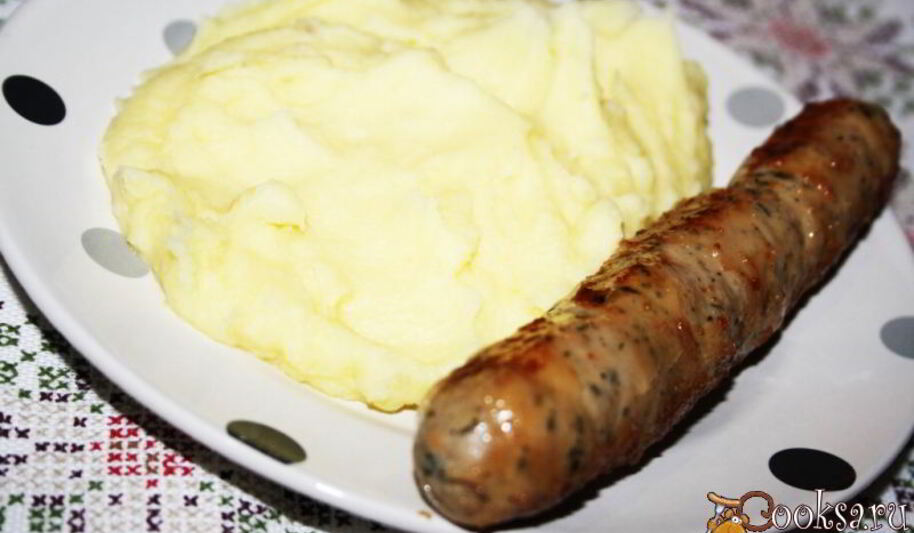 Рецепт картофельного пюре с плавленым сыром и топленым сливочным маслом невесомость