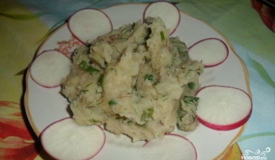 Рецепт картофельного пюре с тушенкой