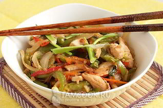 Китайская лапша с курицей