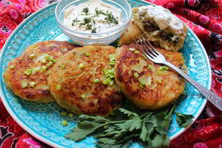 Картофельные котлеты с лесными грибами