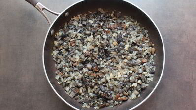 картофельные котлеты с лесными грибами