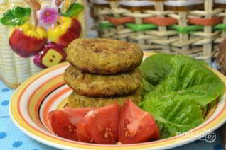 Котлеты из риса и фасоли