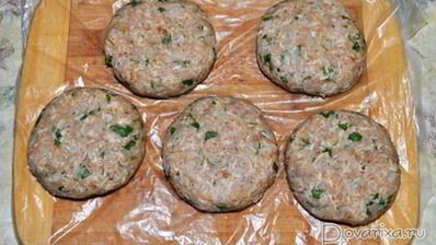 котлеты с рисом, сыром, зеленью