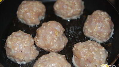 куриные котлеты с овсяными хлопьями